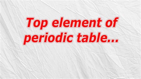 created the table of chemical elements codycross
